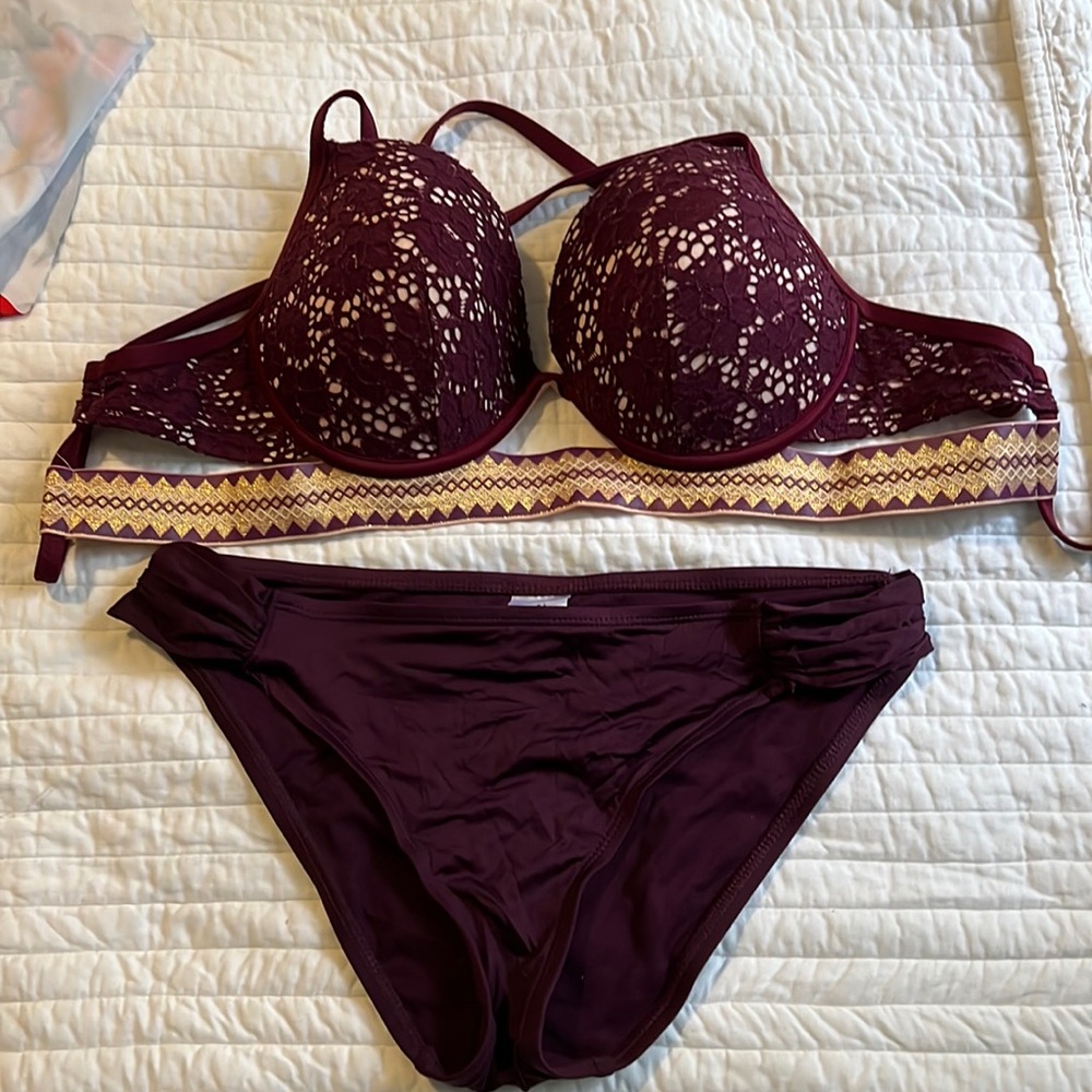 Target bikini. Top is shade and shore and bottom is mossio